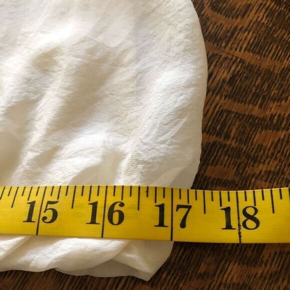 Club Monaco Cream Silk Chiffon Overlay Top - Picture 12 of 14